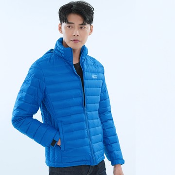 遊遍天下男款極暖防風防潑水保暖羽絨外套 GJ22043 / 水藍 (M-5L)