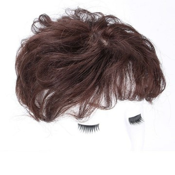 【巴黎精品】現貨秒發 女真髮髮片短假髮透氣假髮片輕量隱形增髮量假髮接髮-手工燙波浪捲5色a1cq5