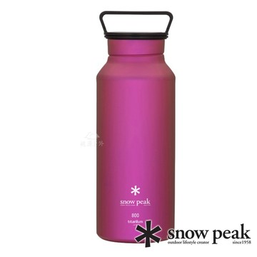 出清特價【日本 snow peak】 鈦金屬瓶 800 『粉色 』TW-800-PI 戶外.露營.登山.保溫瓶.杯子