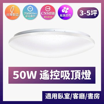 台灣製造｜超薄吸頂燈｜ F28-閃耀星空-50W遙控