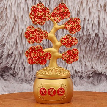 創意馬上發財來財家居碰碰球混沌擺件搖擺器辦公桌面裝飾品大號