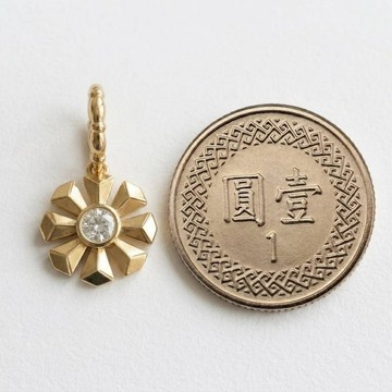 14K&18K 高質感K金 鑽石墜飾 非包金 非鍍色 黃K金\白K金\玫瑰金