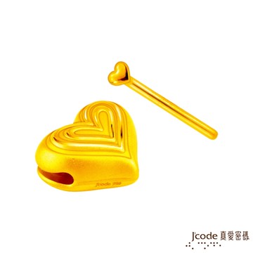 J code真愛密碼金飾 霞海城隍 敲敲遇到愛木魚黃金擺件