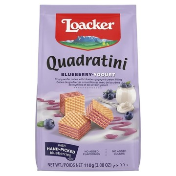 Loacker 萊佳哈斯 方角哈斯餅 藍莓優格口味  110g  1包
