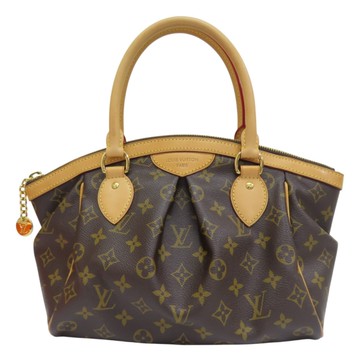 【二手名牌BRAND OFF】LOUIS VUITTON LV 路易威登 棕色 原花 帆布 Tivoli PM 肩背包 M40143