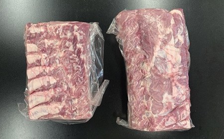 山形県産 豚肉 ブロック肉 豚ロース 4kg (約 2kg×2袋) 冷蔵 [030-J012-01]