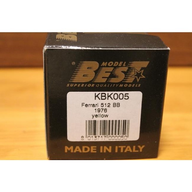 ベストモデル 1/43 フェラーリ 512BB イエロー/ブラック KBK005 | LINE