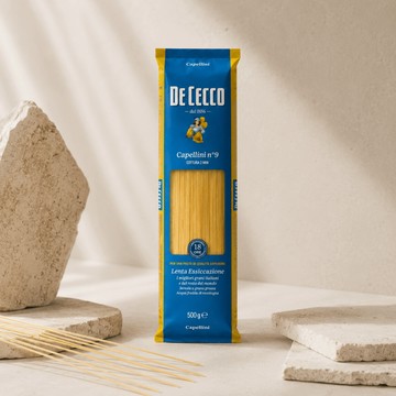 義大利｜N.9 天使髮絲麵 Capellini｜義大利麵 細麵 髮絲麵 天使麵｜食物的靈魂