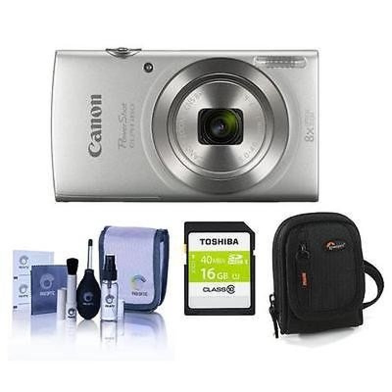 カメラ 写真 デジタルカメラCanon PowerShot ELPH 180 20MP Digital Camera Silver W Free  Accessory Bundle 通販 LINEポイント最大1.0%GET | LINEショッピング