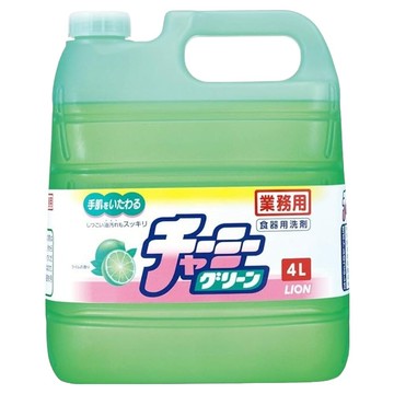 LION 獅王 業務用 濃縮洗碗精  4L  萊姆香綠  1罐