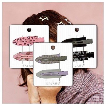 KALAIFU~豹紋無痕壓夾(2入) 款式可選