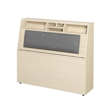 【顛覆設計】露納插座收納靠枕床頭箱(單大3.5尺)雪松色