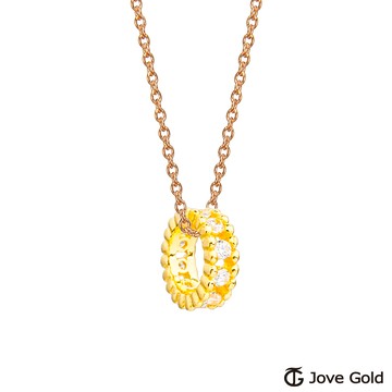 【JoveGold漾金飾】 華麗轉身黃金墜子 送項鍊