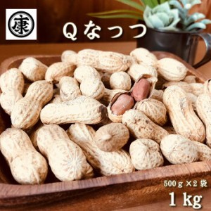 さや煎り落花生 令和5年産 千葉県産Ｑなっつ 1.0kg (500g×2) お中元　お歳暮