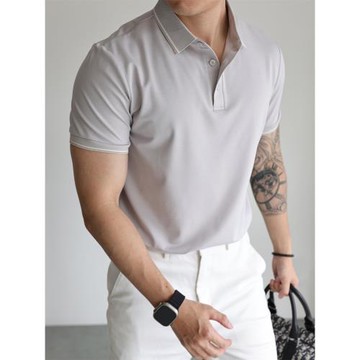 【高端7A抗菌】涼感珠地天絲桑蠶絲棉質Polo短袖彈力運動T恤春夏