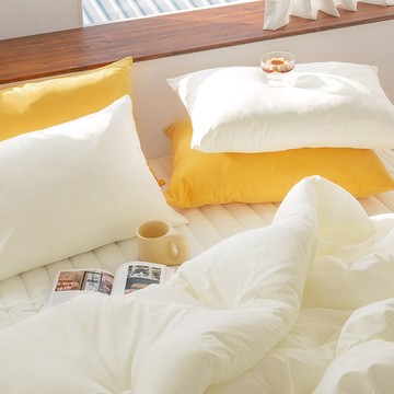 Yesbedding 軟布丁鋪棉被  泡芙奶油色  Q (195 x 210 cm)