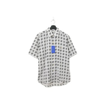 Back to Green- 袖花襯衫 微透膚 迷幻網格sf-11vintage shirt