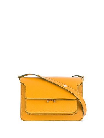 Marni - medium Trunk shoulder bag - women - Leather - One Size - Yellow