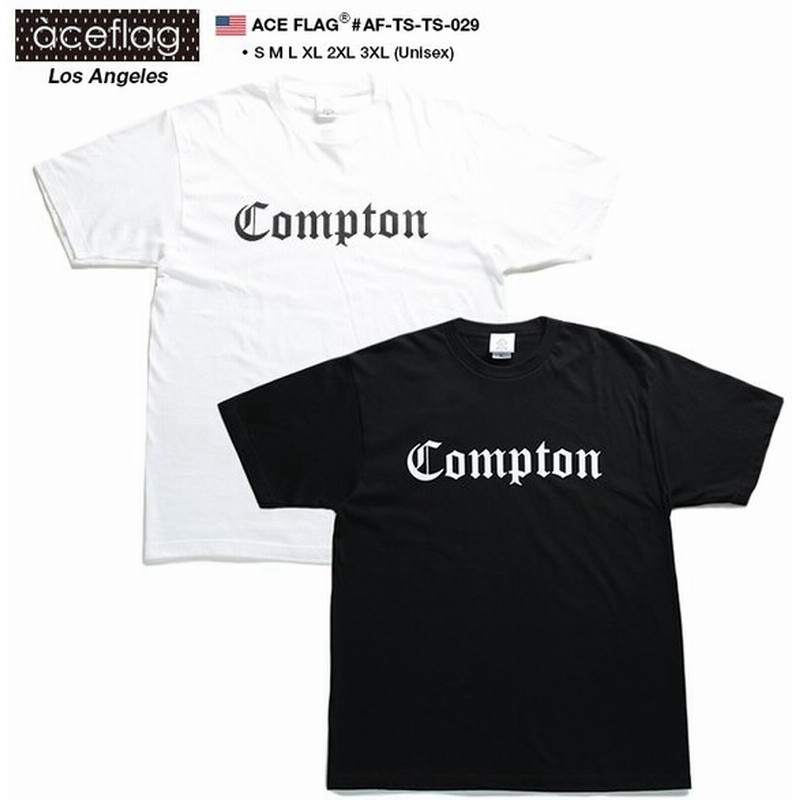 Ace Flag Tシャツ 半袖 大きいサイズ ビッグシルエット エースフラッグ おしゃれ かっこいい Compton コンプトン ロゴ ヒップホップ 通販 Lineポイント最大0 5 Get Lineショッピング