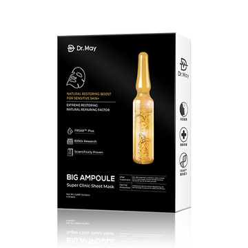 【Dr. May】美博士專業級大安瓶修護黑面膜(4片/盒)  APP獨賣3件$1080