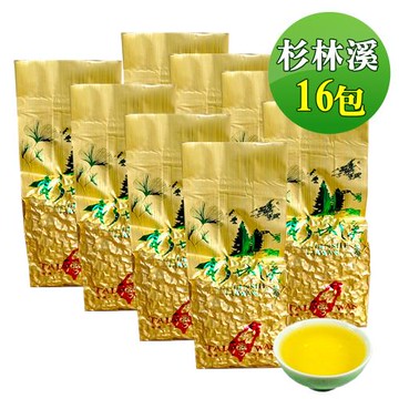 【龍源茶品】杉林溪流瀧頭冷冽香韵烏龍高山茶葉16包組(75g/包-共1200g/附提袋/可茶几茶具冷泡茶)