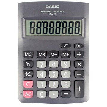 CASIO 卡西歐 MW-8V 國家考試商務計算機 /一台入(促400) 8位數 計算機-超低特價-【領券滿額再折千12/31止】