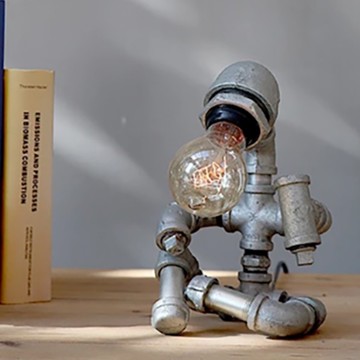 曙MUSE｜工業風機器人桌燈 名片座 造型桌燈  質感 送禮 交換禮物 居家小物 開店擺飾