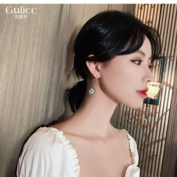 【Gulicc】古莉可 耳環 復古巴洛克 彩繪耳墜