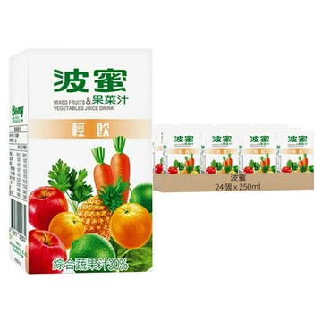 波蜜 輕飲果菜汁  250ml  24個