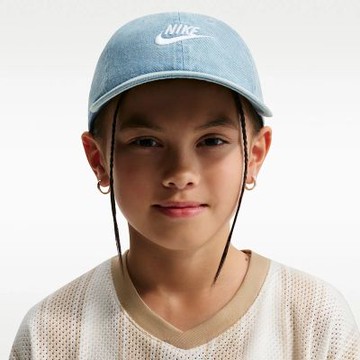 NIKE K NK CLUB CAP US CB DENIM 中大童 休閒帽 IO8231429
