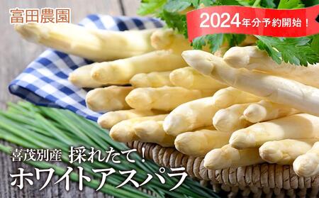 2024年分予約開始！喜茂別産 採れたて！ホワイトアスパラ