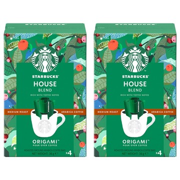STARBUCKS 星巴克 濾掛咖啡 家常咖啡  9g  4包  2盒