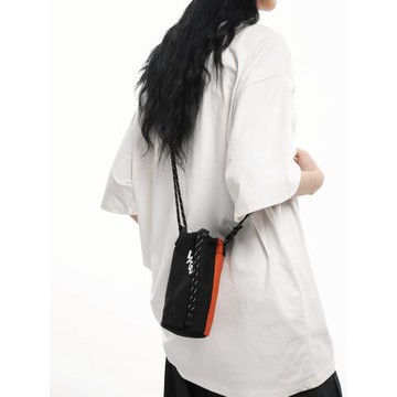 質感撞色手機包包女百搭休閑小背包戶外輕便單肩斜挎包男零錢包