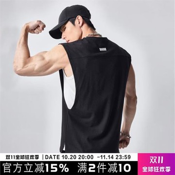 GYMDOG華夫格運動背心男夏季休閑健身訓練寬松透氣無袖T恤衣服