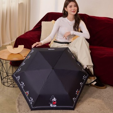 【DISNEY】米奇-經典米奇-黑膠自動傘#黑 PTD25-I1-91BK
