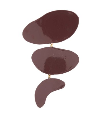 Jil Sander - polished-effect pin - men - Brass - One Size - Brown