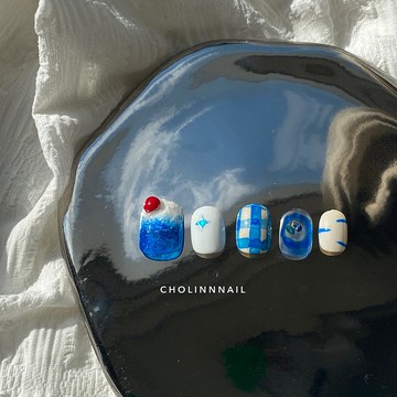 N20漂浮汽水- 客製化手作穿戴美甲片