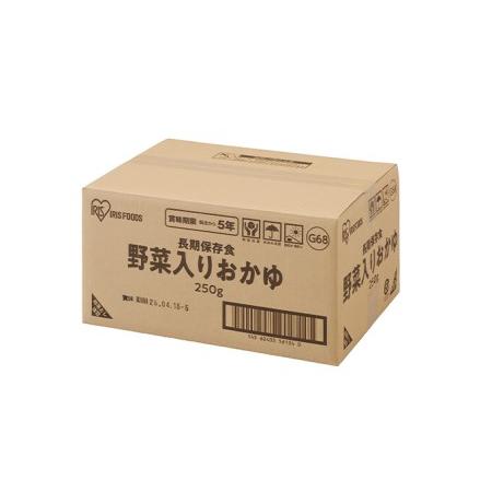 ふるさと納税 災対食パウチ野菜入りおかゆ  250g×6袋 宮城県大河原町