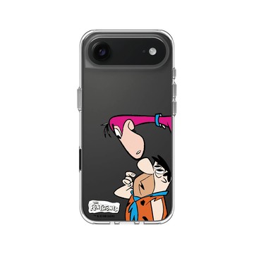 iPhone Air Clear Case（相機按鈕） 透明 - 摩登原始人 The Flintstones - 摩登原始人 - 可愛互動