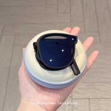ins折疊眼鏡兒童墨鏡男童防紫外線偏光太陽鏡寶寶防曬鏡女童遮陽