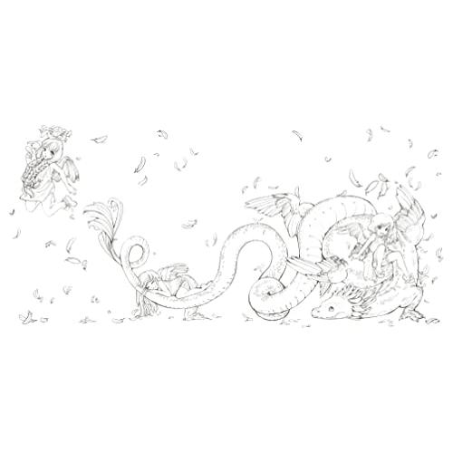 Pop Manga Dragons and Other Magically Mythical Creatures: A Coloring Book