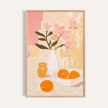 粉花柑橘 Pink Flowers & Oranges