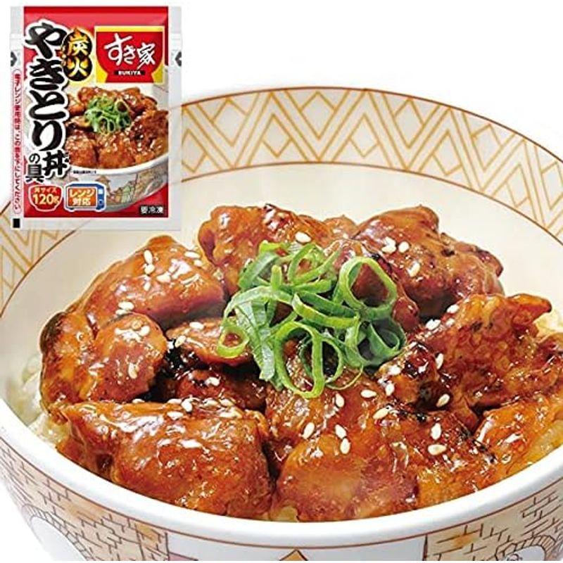 すき家 炭火やきとり丼の具 120g (10パック) 冷凍