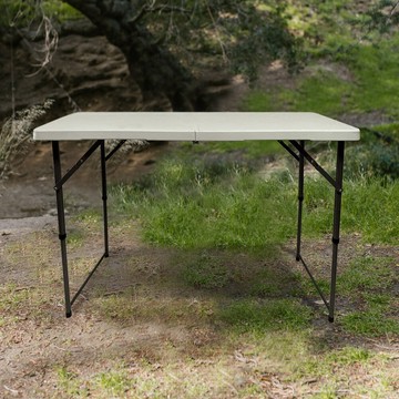 aotto手提式升降折疊戶外露營桌(折疊桌 餐桌 烤肉 升降桌)