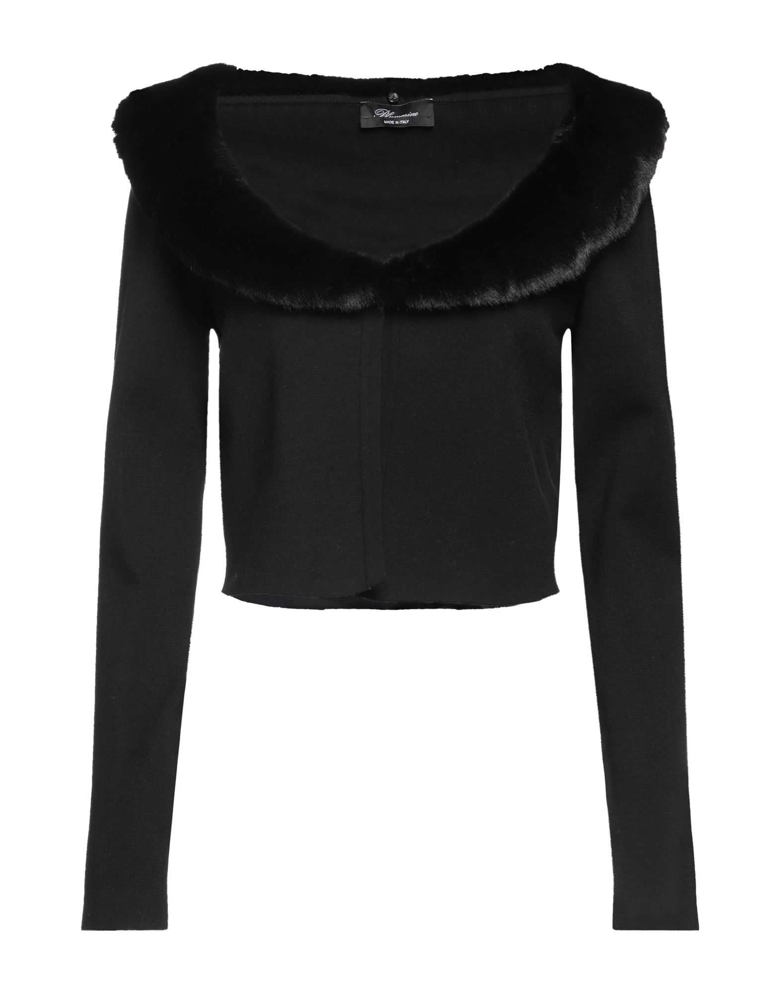 ブルマリン BLUMARINE カーディガン ブラック S レーヨン 83 