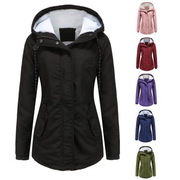 Women's S-5XL Parkas fall/winter cotton coat女大碼棉服外套