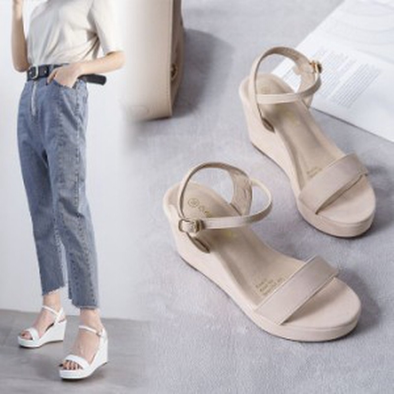 レディースサンダル ウェッジソール サンダル 夏新作 厚底 快適 人気 歩きやすい カジュアル オシャレ 通販 Lineポイント最大1 0 Get Lineショッピング