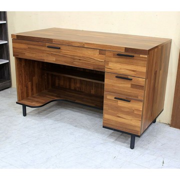 【歐風別館】貝特尼胡桃集成四尺書桌【基隆至台中免運費】