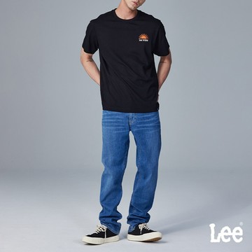 Lee 726 涼感 彈性中腰標準直筒牛仔褲 男 Regional 中藍洗水 LB31705642F