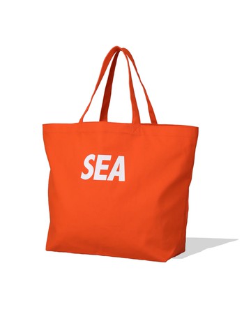 Canvas Big Tote Bag-ORANGE